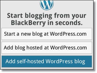 Cara Update Blog Dengan WordPress for BlackBerry